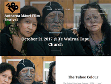 Tablet Screenshot of aotearoamaorifilmfestival.com